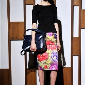 Banana republic floral pencil skirt